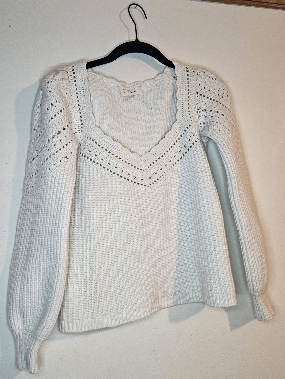 Sézane Manon Jumper Sweater Size S V-Neck Knit Parisian Chic Cozy Pullover. - Picture 2 of 5
